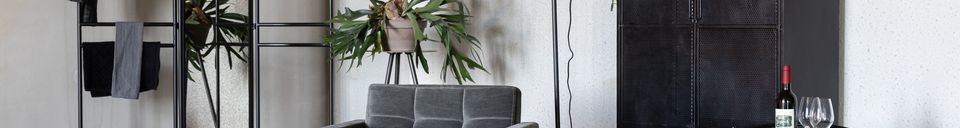 Materialbeschreibung Grauer Vintage Lounge Stuhl Sir William