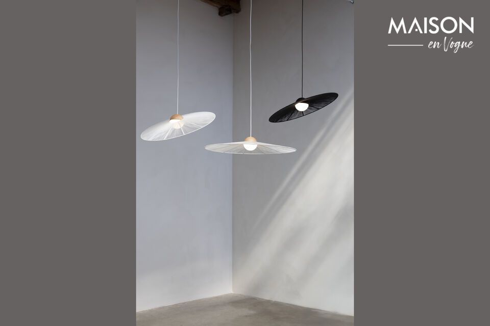 Große beige Hängelampe aus Eisen Belle Pendant Zuiver