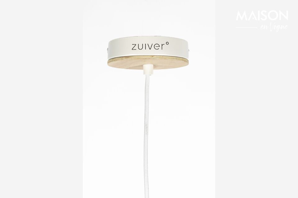 Große beige Hängelampe aus Eisen Belle Pendant - 8