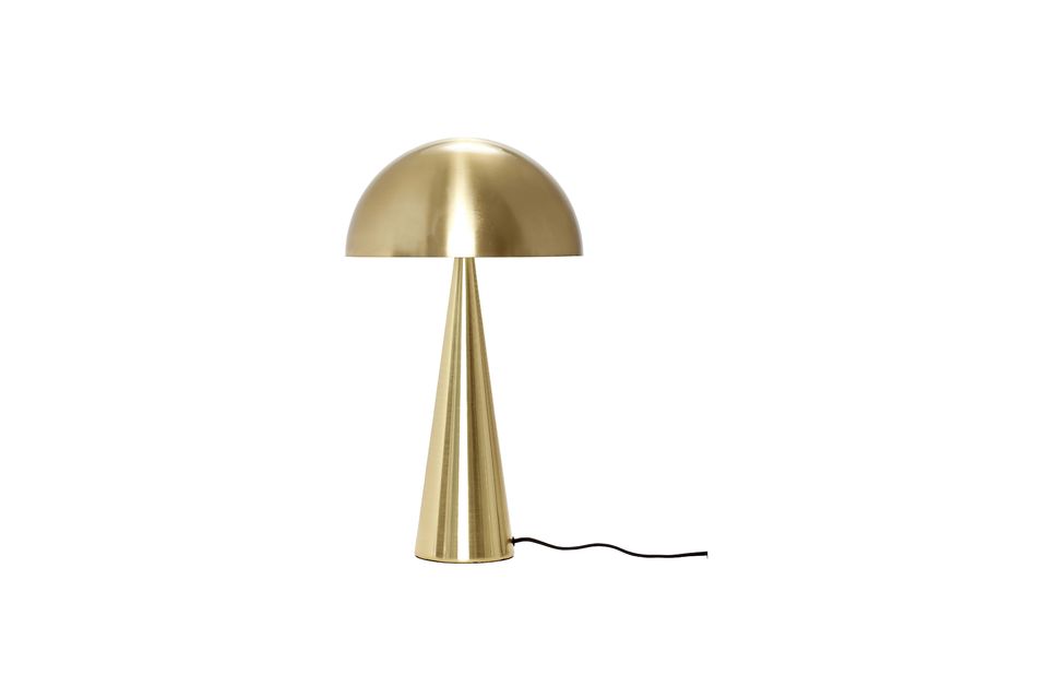 Große Tischlampe aus vergoldetem Eisen Mush Hübsch