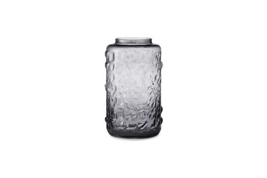 Große Vase aus grauem Glas Tombola