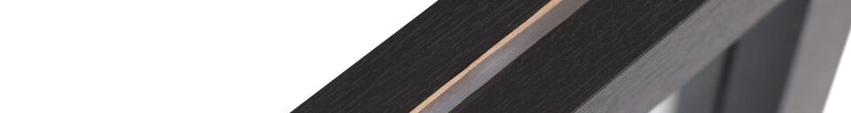 Materialbeschreibung Großer Fotorahmen aus schwarzem Holz Blake