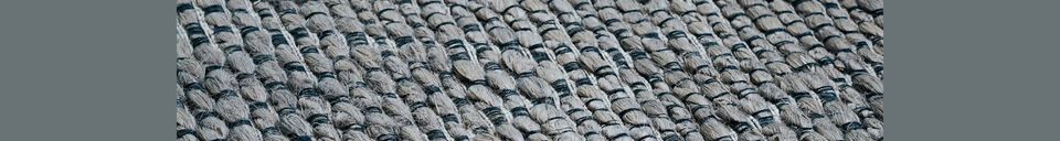 Materialbeschreibung Großer grauer Stoffteppich Mara