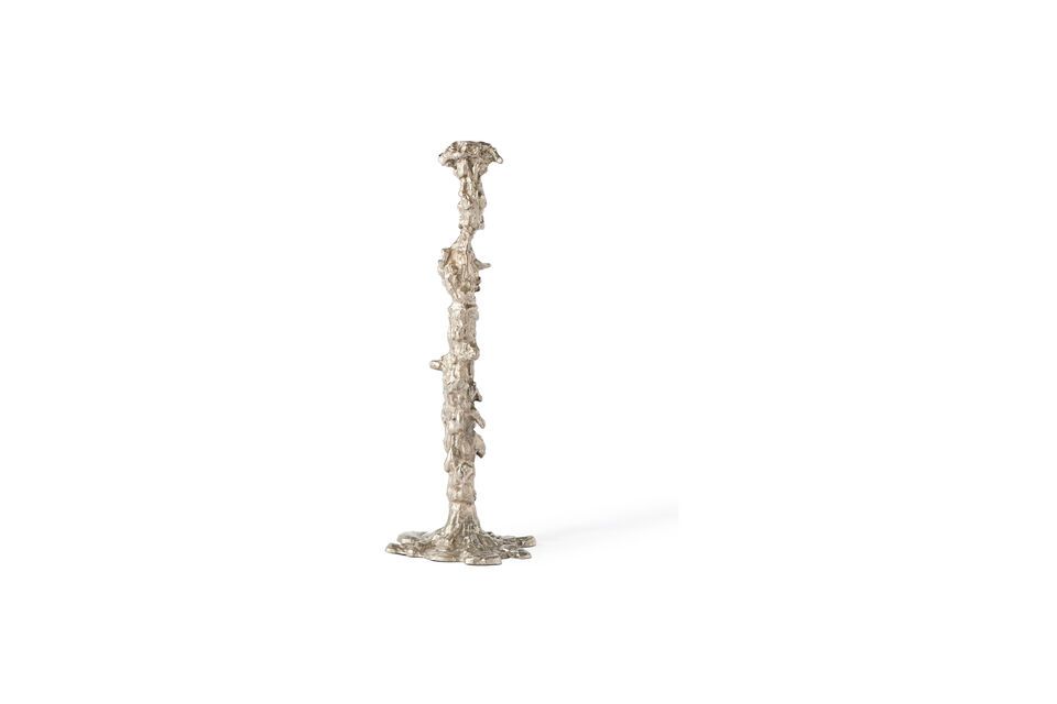 Der Kerzenhalter Drip von Pascal Smelik für Pols Potten ist ein Objekt aus vernickeltem Aluminium