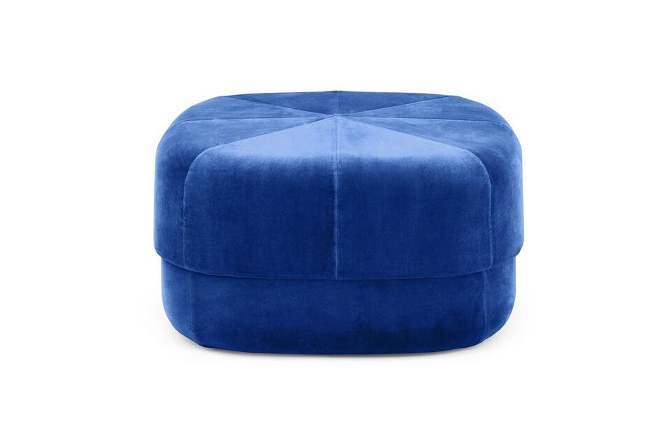 Großer Sitzsack aus blauem Samt Circus Normann Copenhagen