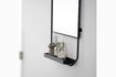 Miniaturansicht Großer Spiegel aus schwarzem Metall mit Ablage Chic 2