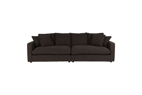 Großes 3-Sitzer-Sofa mit braunem Stoffbezug Sense