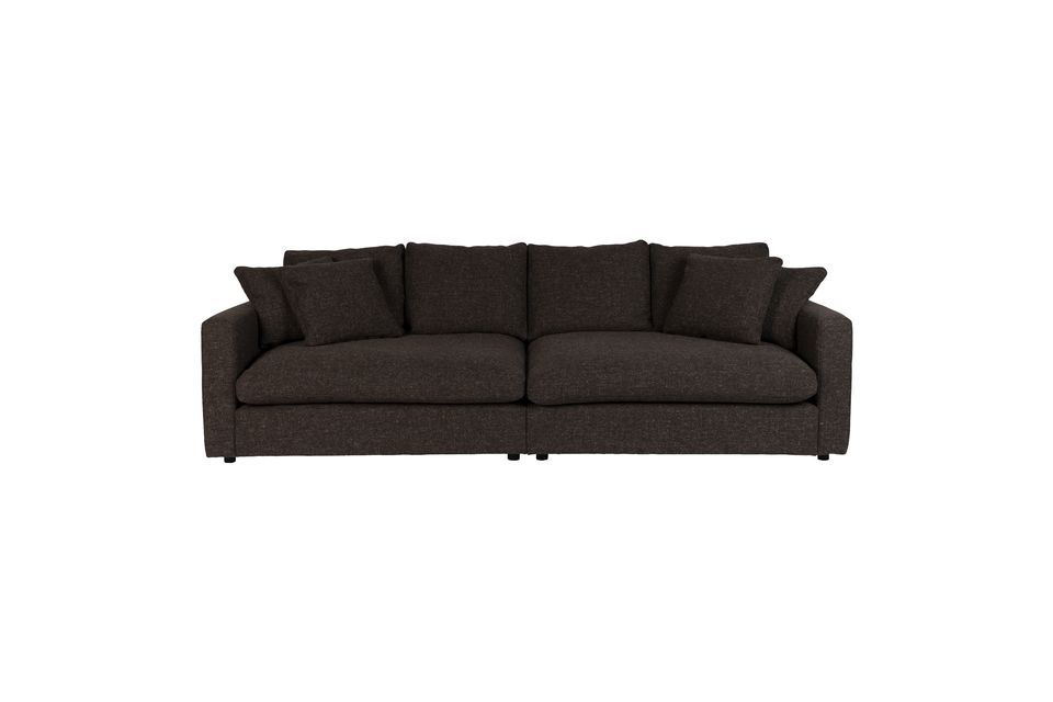 Großes 3-Sitzer-Sofa mit braunem Stoffbezug Sense Zuiver