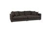 Miniaturansicht Großes 3-Sitzer-Sofa mit braunem Stoffbezug Sense 7