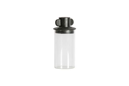 Großes schwarzes Glasgefäß Gina