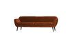 Miniaturansicht Großes Sofa aus terracottafarbenem Velours Rocco 3