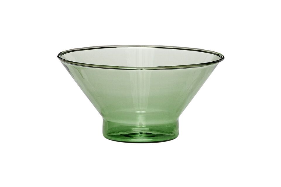 Grüne Glasschüssel Flora Hübsch