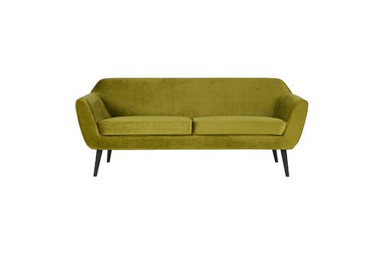 Grünes 3-Sitzer-Sofa aus Velours Rocco ohne jede Grenze