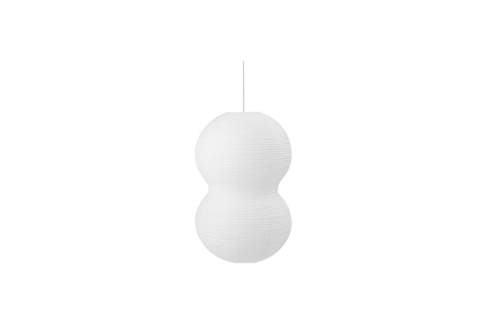 Hängeleuchte aus weißem Papier Twist Puff Normann Copenhagen