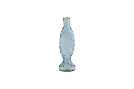 Hellblauer Glasvase H20 Fish ohne jede Grenze