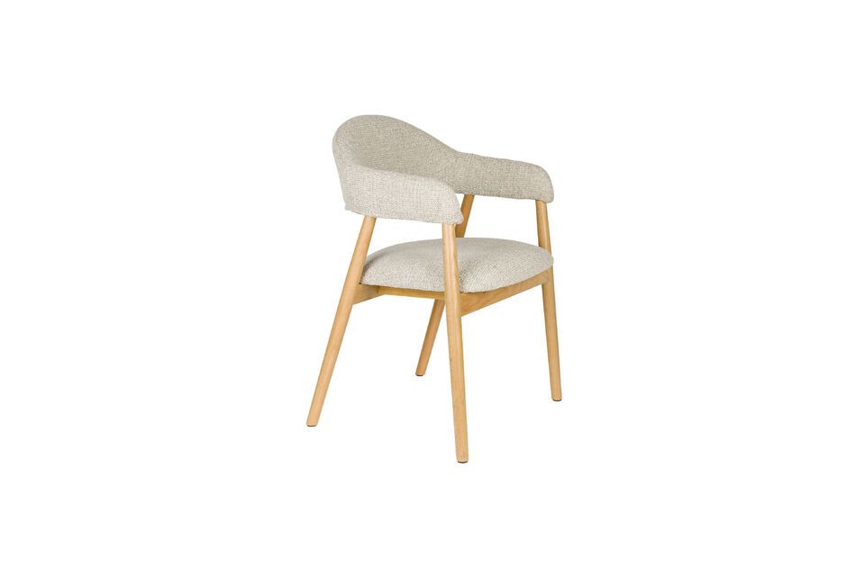 Hellbrauner Sessel aus Stoff Indy White Label