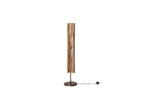 Helle Rattan-Stehlampe Savana