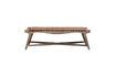 Miniaturansicht Hemingway Bank aus geflochtenem braunem Leder und Holz 5