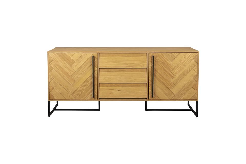 Highboard aus Eichenholz Class DutchBone