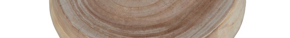 Materialbeschreibung Hocker aus Eichenholz beige Babs
