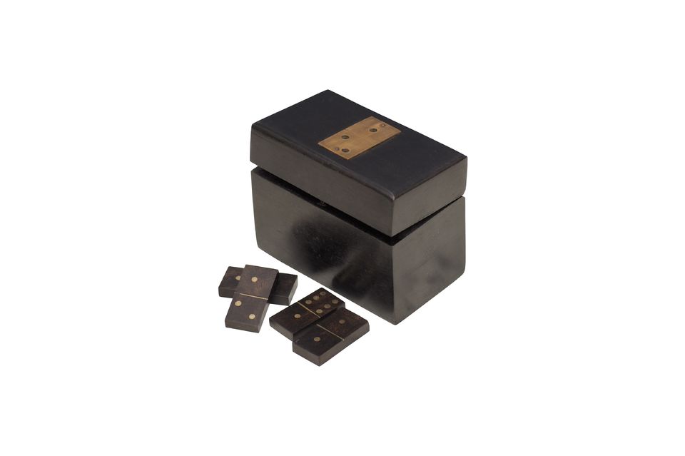 Mit ihrem schlichten und reinen Holzdesign ist die Bouhey-Domino-Box ein traditionelles dekoratives