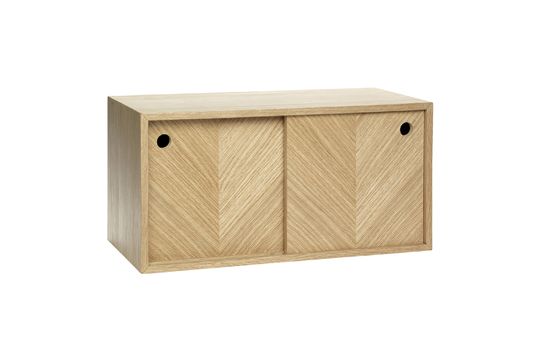 Holzregal Linie in beige ohne jede Grenze