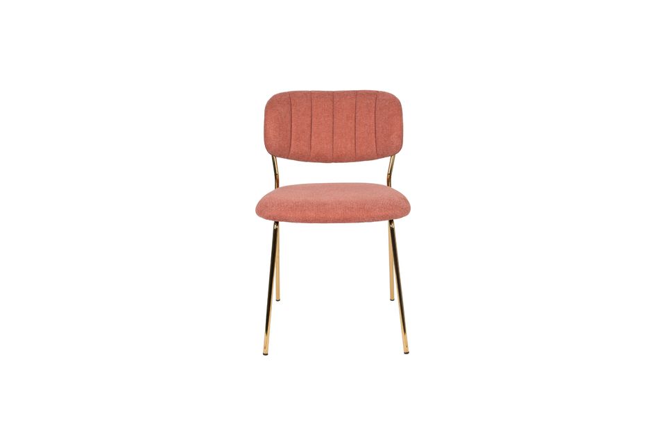 Jolien-Stuhl gold und rosa - 6