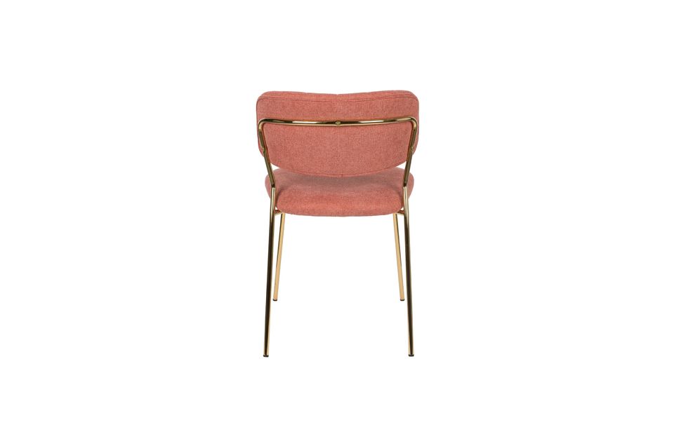 Jolien-Stuhl gold und rosa - 9
