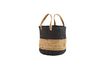 Miniaturansicht Jute-Korb mit Griffen Tripola in beige-schwarz 1