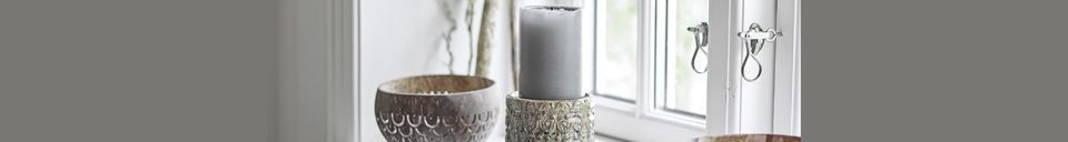 Materialbeschreibung Juvigny-Kerzenhalter aus Terrakotta