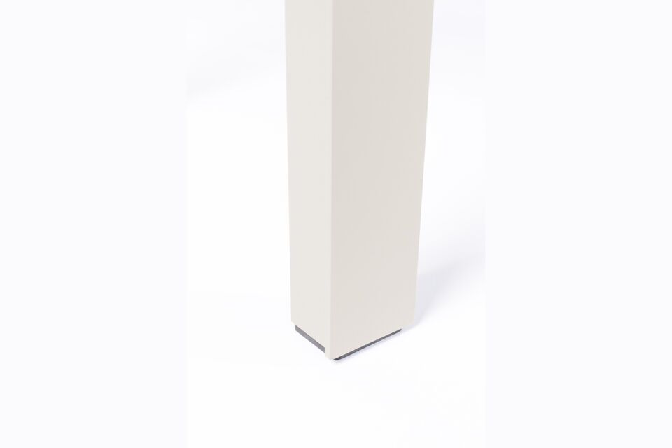 Nehmen Sie die Kleine Bank aus weißem Aluminium von Vondel in Ihre Gartenmöbelkollektion auf und
