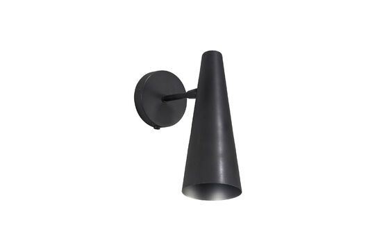 Kleine Wandleuchte aus schwarzem Messing Precise