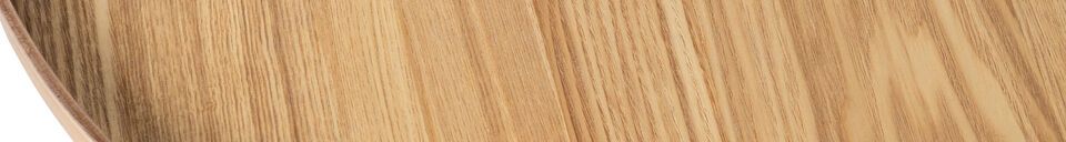 Materialbeschreibung Kleiner Beistelltisch aus Holz in Beige Mesa