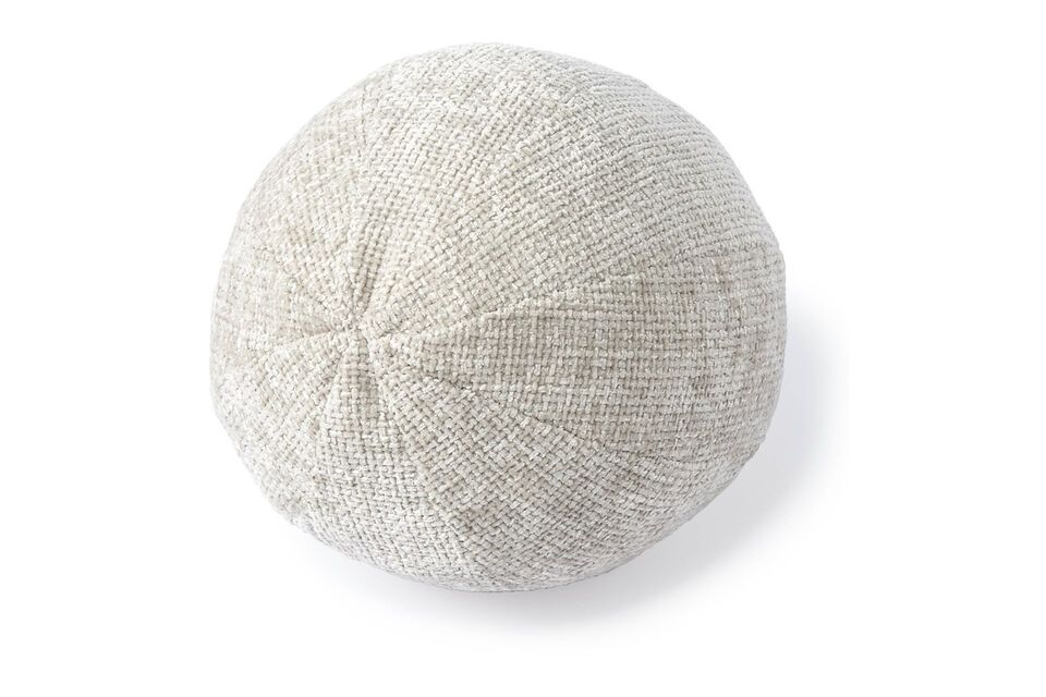 Kleines Kissen aus weißem Polyester Ball Pols Potten
