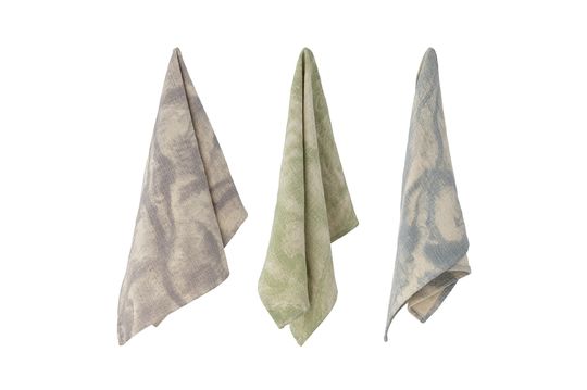 Küchenserviette aus grüner Baumwolle Bristol