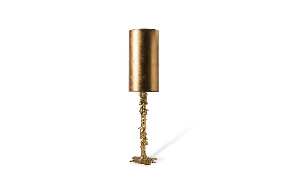 Lampensockel aus goldfarbenem Aluminium drip, Eleganz und Fröhlichkeit.