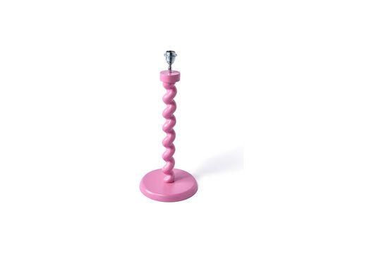 Lampensockel aus rosa  Aluminium Twister ohne jede Grenze