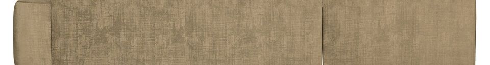 Materialbeschreibung Linksseitiges Ecksofa in Champagner-Velours Brush