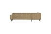 Miniaturansicht Linksseitiges Ecksofa in Champagner-Velours Brush 1