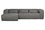 Miniaturansicht Linksseitiges Ecksofa mit Stoffbezug in Bean Grey ohne jede Grenze