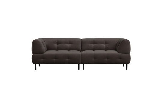 Lloyd 4-Sitzer-Sofa aus dunkelgrauem Velours ohne jede Grenze