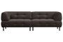 Miniaturansicht Lloyd 4-Sitzer-Sofa aus dunkelgrauem Velours ohne jede Grenze