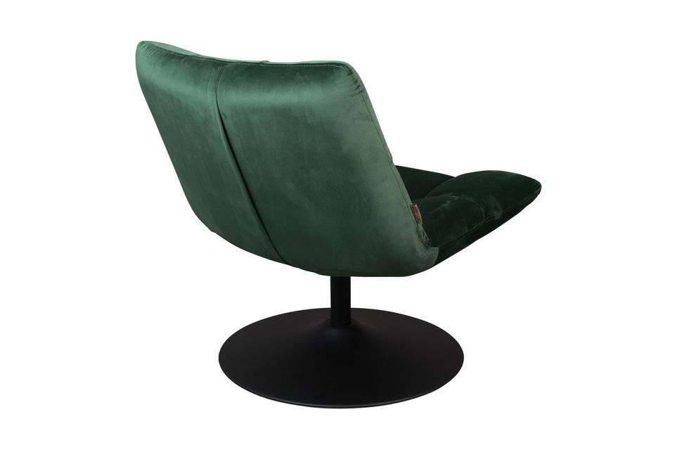 Lounge-Sessel Bar aus grünem Samt - 6