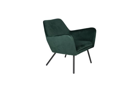Lounge-Sessel Bon aus grünem Samt