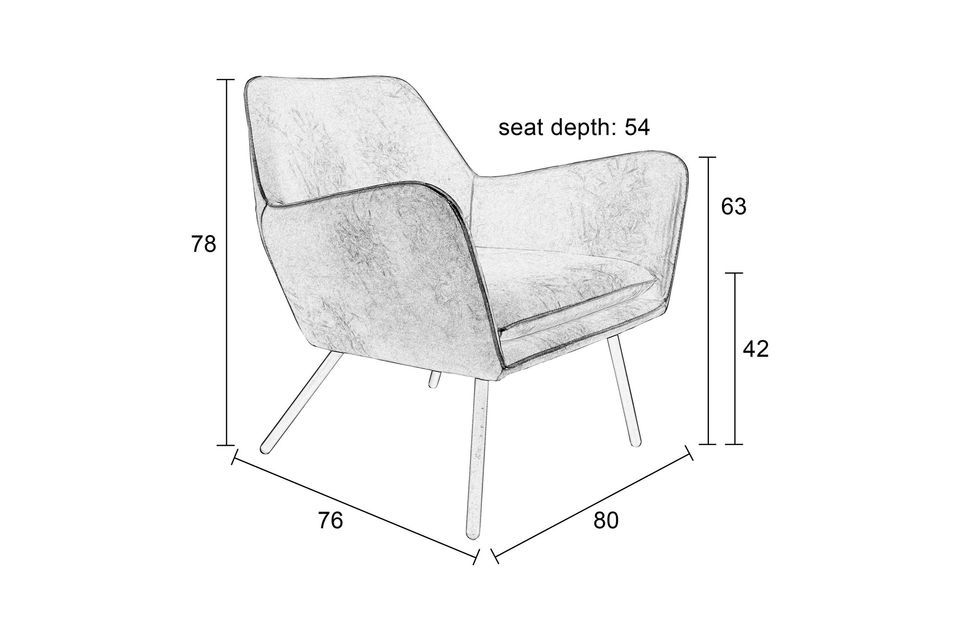 Lounge-Sessel Bon braun - 7
