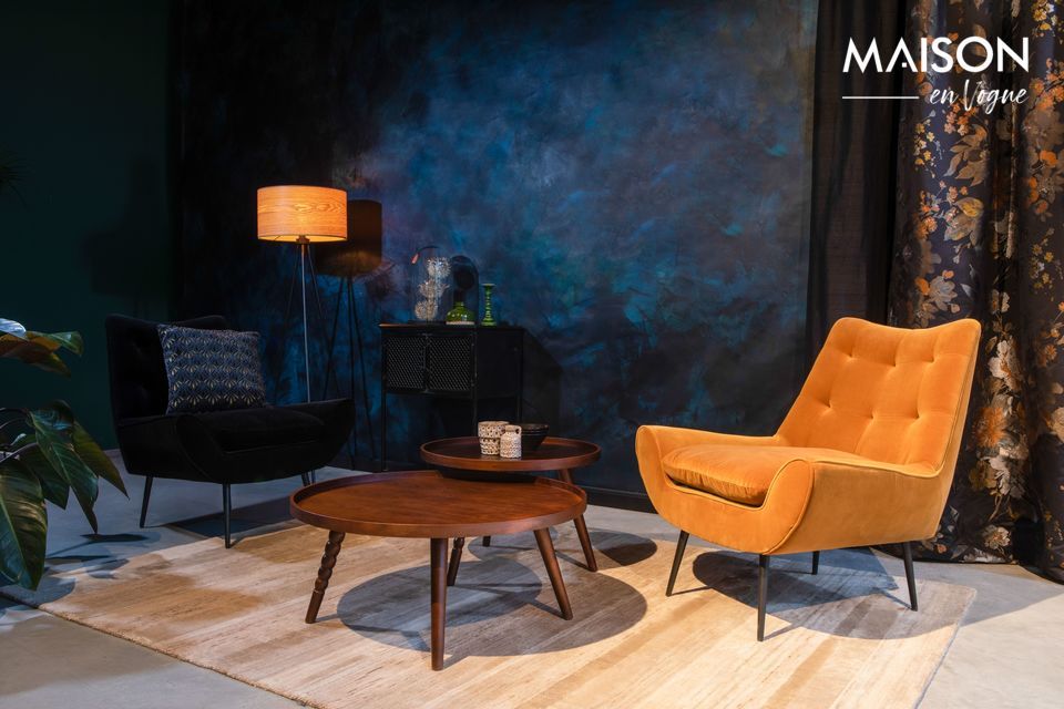 Lounge-Sessel Glodis whiskyfarben DutchBone