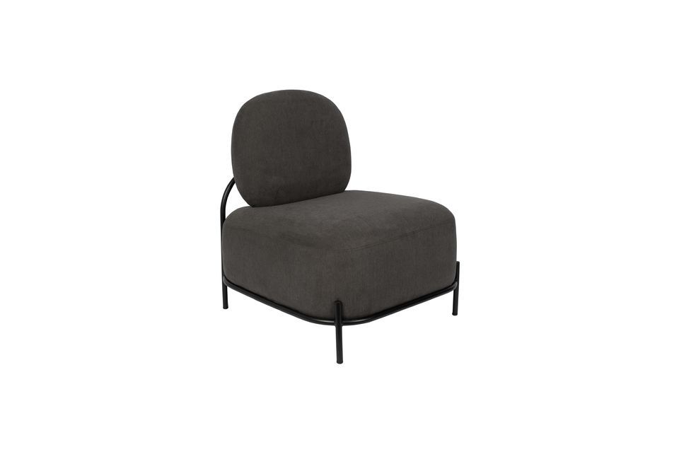 Lounge-Sessel Polly grau White Label