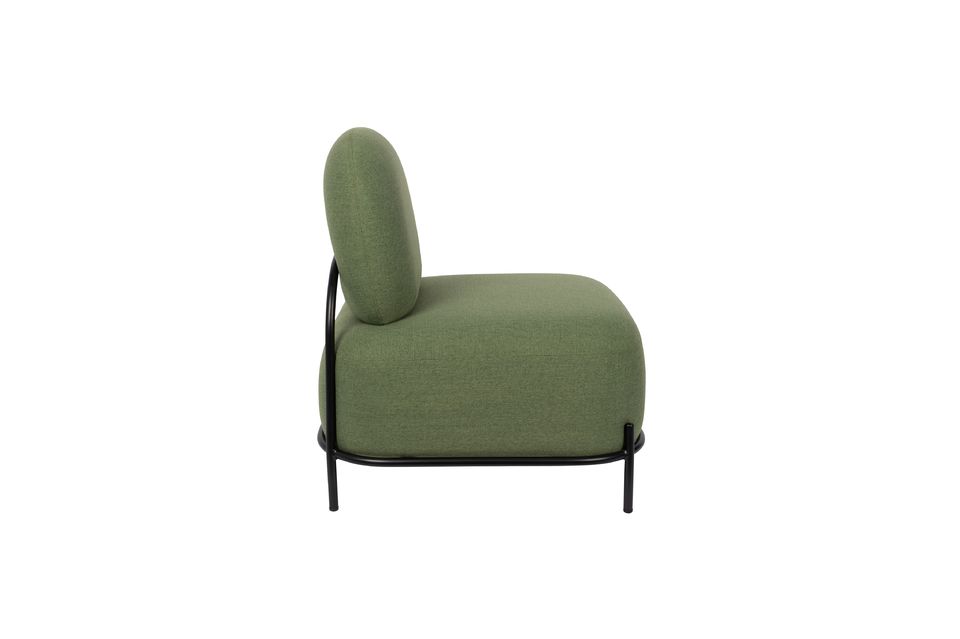Der Sitz ist in einem eleganten Grün gehalten