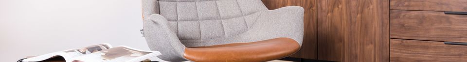 Materialbeschreibung Lounge Stuhl Doulton Vintage braun
