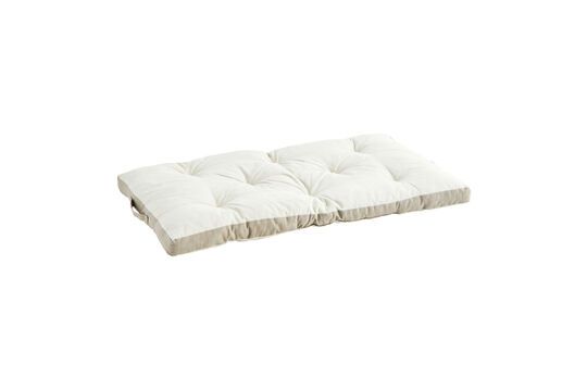 Matratzenkissen aus Baumwolle in Taupe und Creme Double